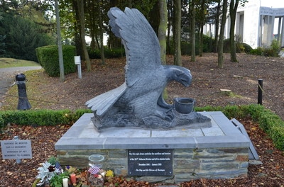 Monument sur la colline du Mardasson à Bastogne. Belgique. 