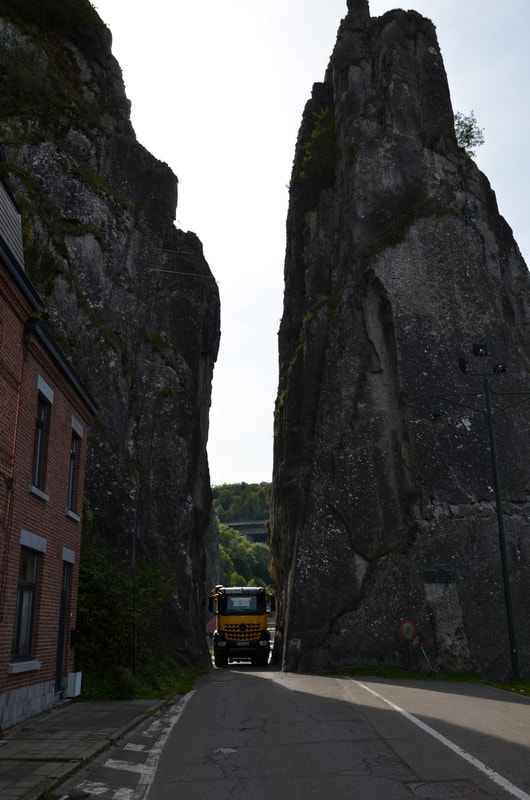 Rocher Bayard Rock à Dinant. Belgique. 