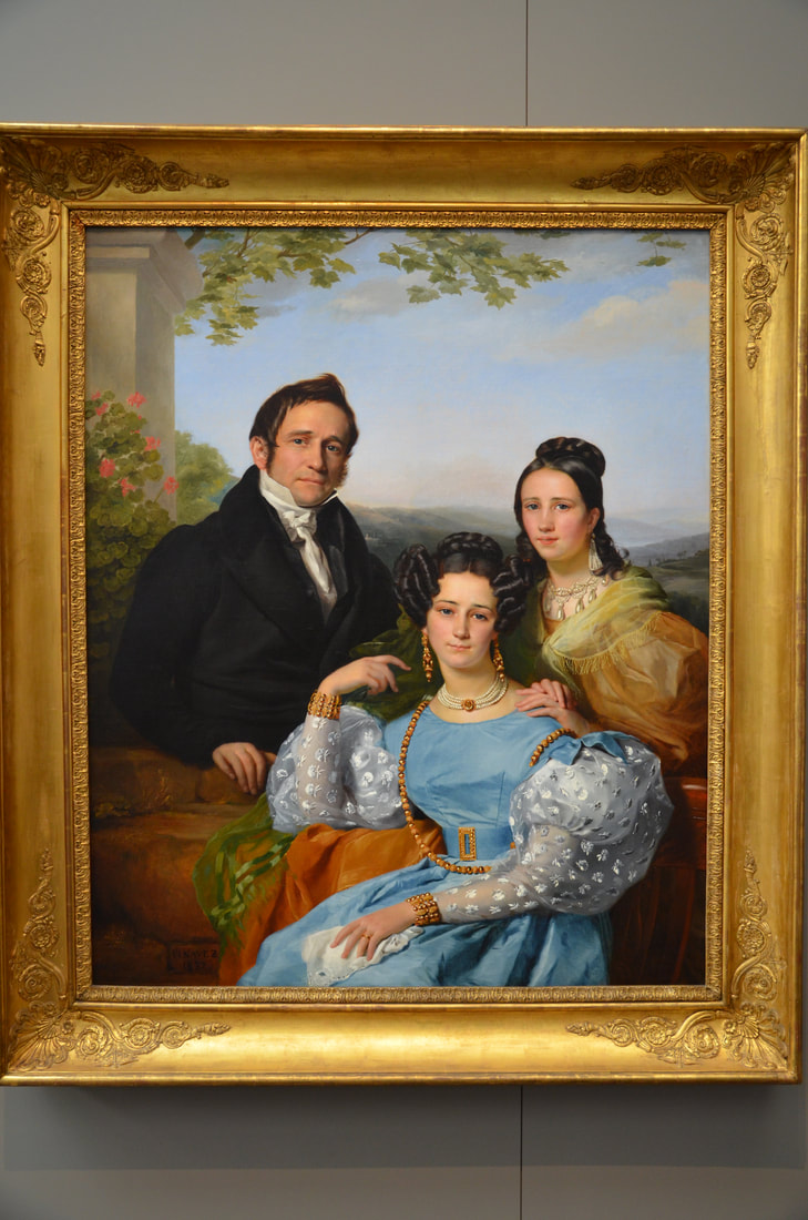 Francois-Joseph Navez. Portret Theodora-Josepha i jego dwóch córek.