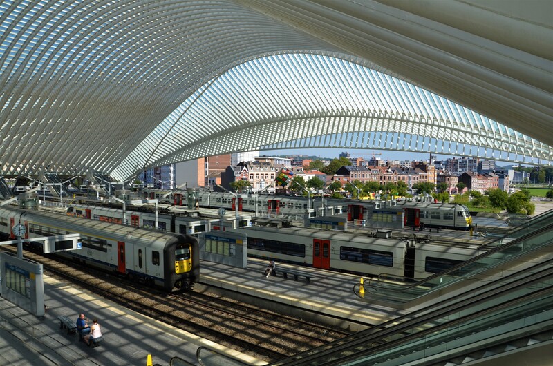 Guillemins station in Liege. Belgium. 